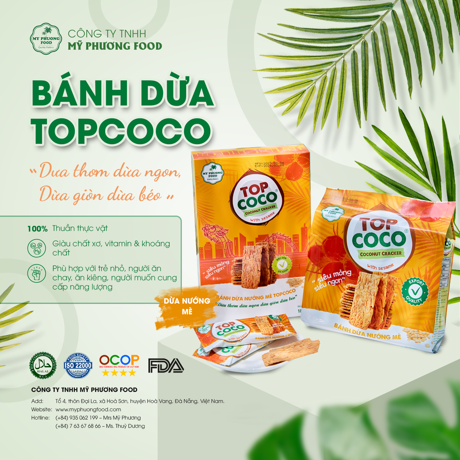 Bánh dừa nướng TOPCOCO