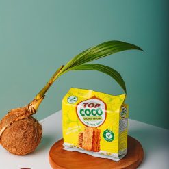 Bánh dừa nướng TOPCOCO – Coconut cracker with Mung bean 150g (Vị Đậu xanh)
