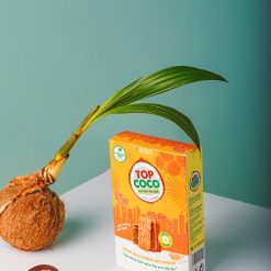 Bánh dừa nướng TOPCOCO – Coconut cracker with Sesame 180g (Vị Mè)