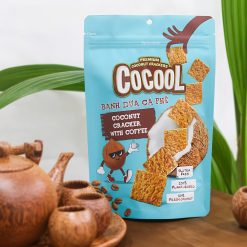 Bánh dừa nướng Cocool – Coconut cracker with  Coffee 80 gram (Vị Cà phê)