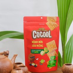 Bánh dừa nướng Cocool - Coconut cracker with Durian 80 gram (vị sầu riêng)