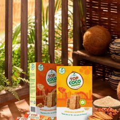 BÁNH DỪA NƯỚNG ĐẬU PHỘNG TOPCOCO -SẢN PHẨM OCOP 4 SAO
