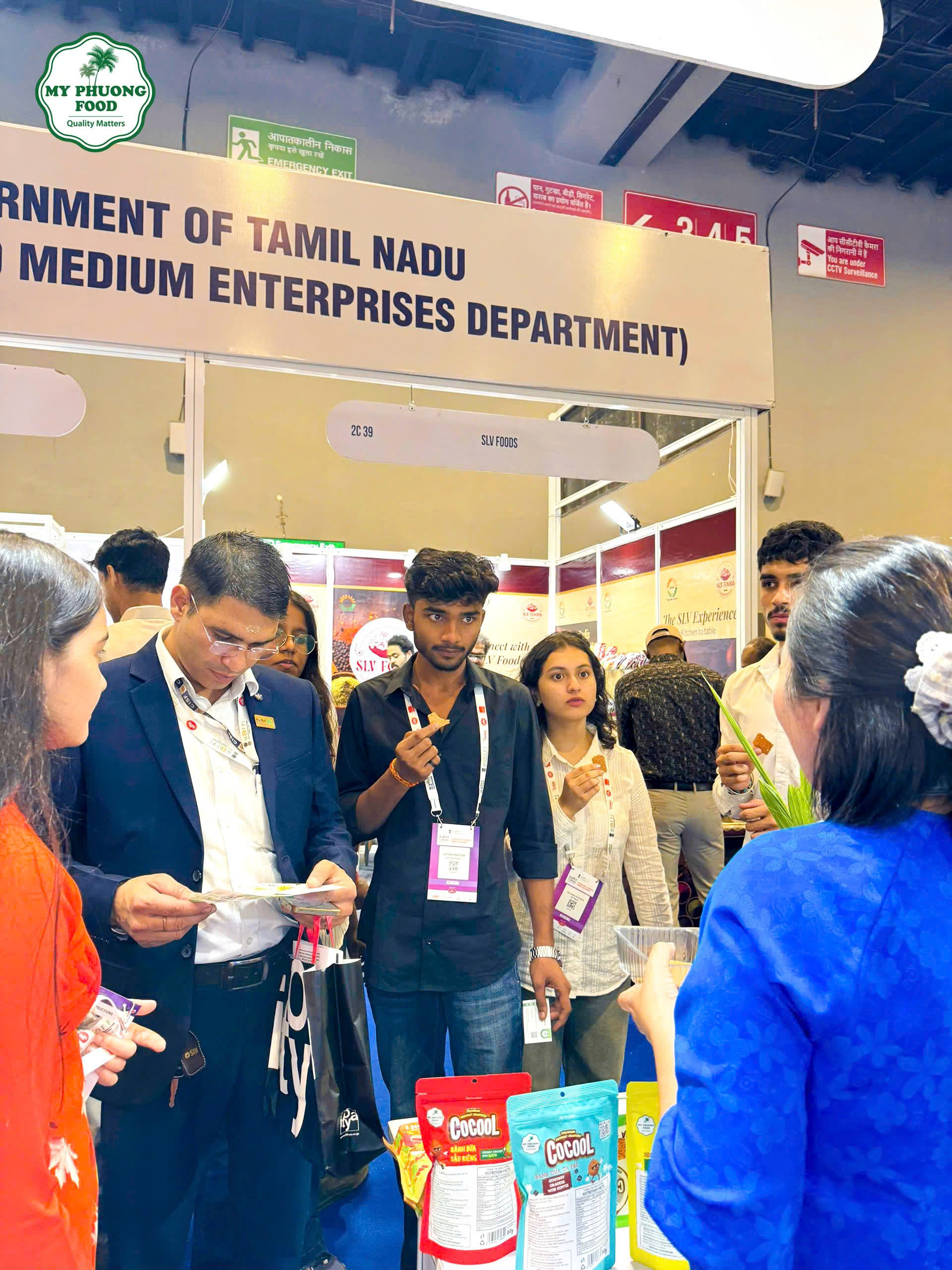 My-Phuong-Food-gioi-thieu-san-pham-tai-Hoi-cho-Thuc-pham-The-gioi-An-Do-2025